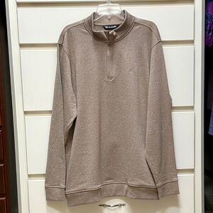 Travis Mathew tan quarter zip pullover XXL